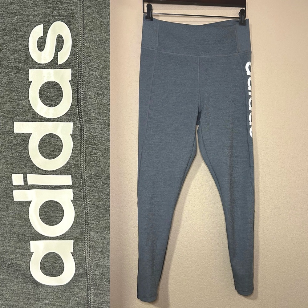 Adidas AEROREADY High Rise Leggings w/ Mesh Back Panels | Size large women’s